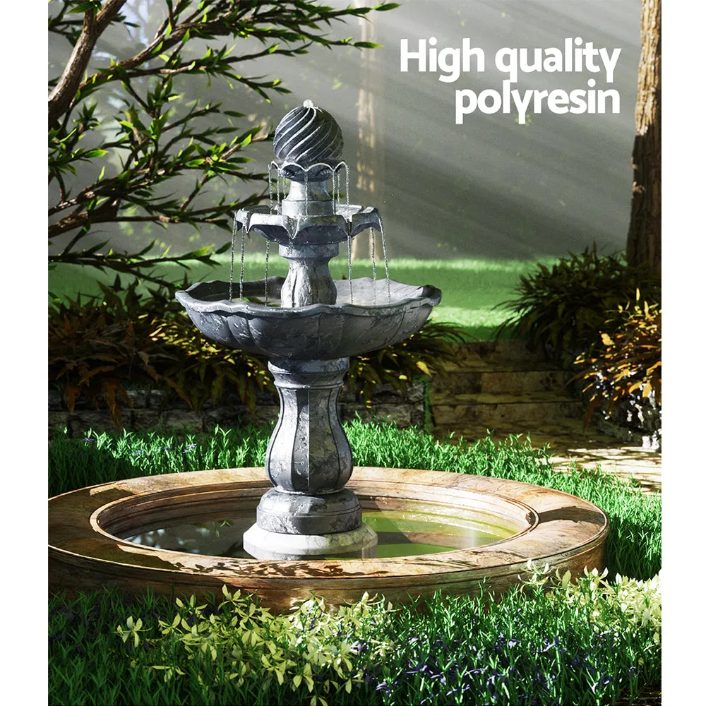 Water Fountain - 3 Tier Solar Powered - Black