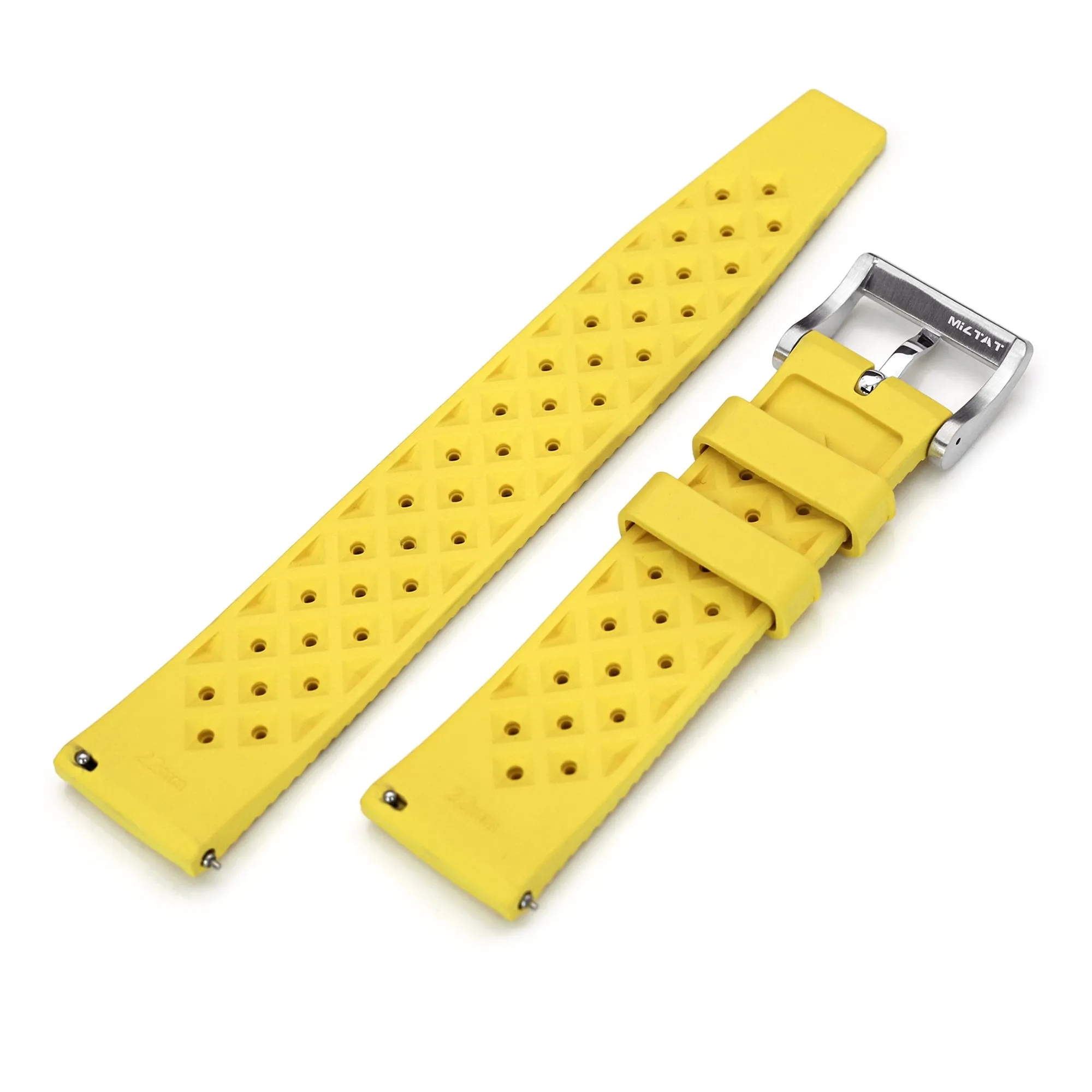 Yellow Tropic Pro FKM Quick Release rubber strap